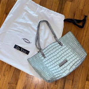 De Vesi Crocodile Purse